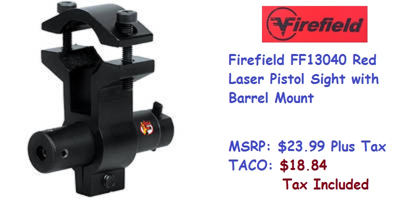 Firefield-FF13040-Red-Laser-Pistol-Sight-with-Barrel-Mount